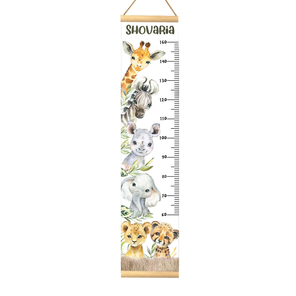 Height Chart – Africa Animals Boy | Growth Chart