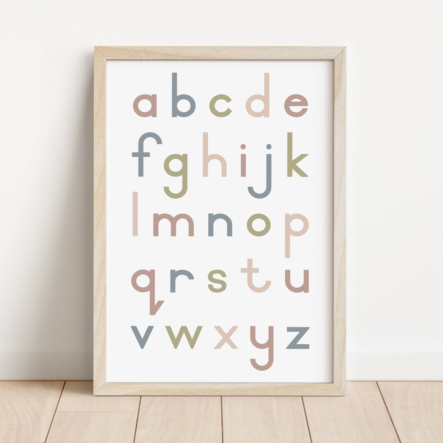 Alphabet Lower Case - Printable Wall Art - Instant Download