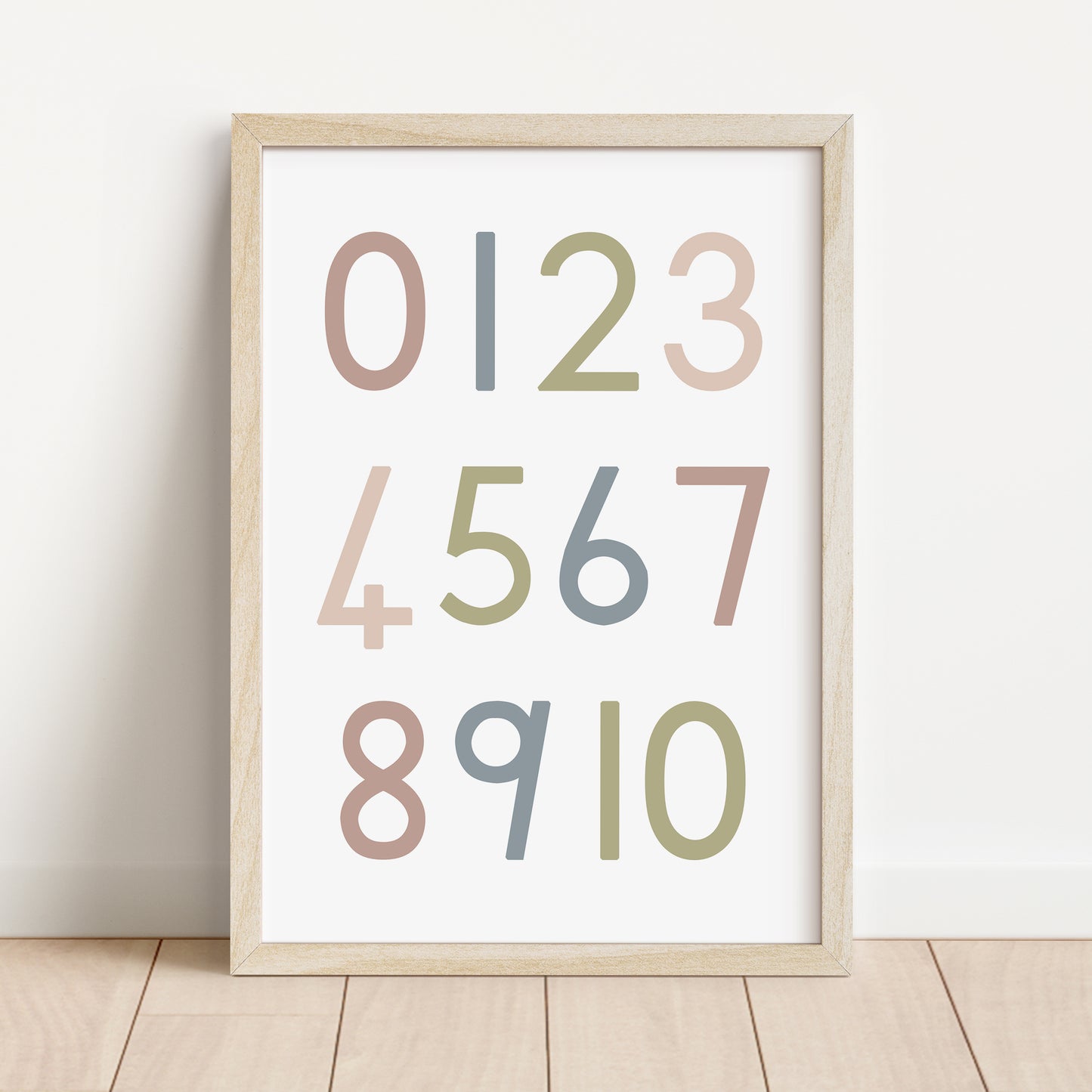 Numbers - Printable Wall Art - Instant Download
