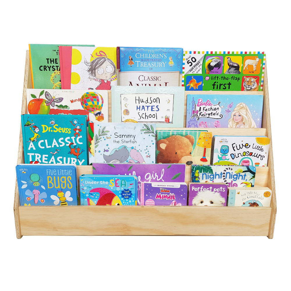 Kids Floor Bookshelf – WOOD | Montessori | Kids Bookshelf