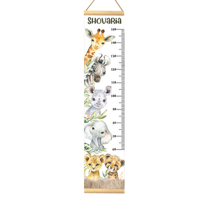 Height Chart – Africa Animals Boy | Growth Chart