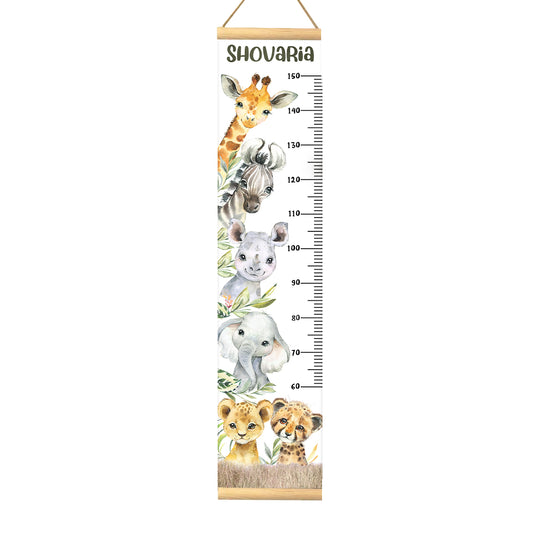 Height Chart – Africa Animals Boy | Growth Chart