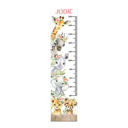 Height Chart – Africa Animals Girl | Growth Chart