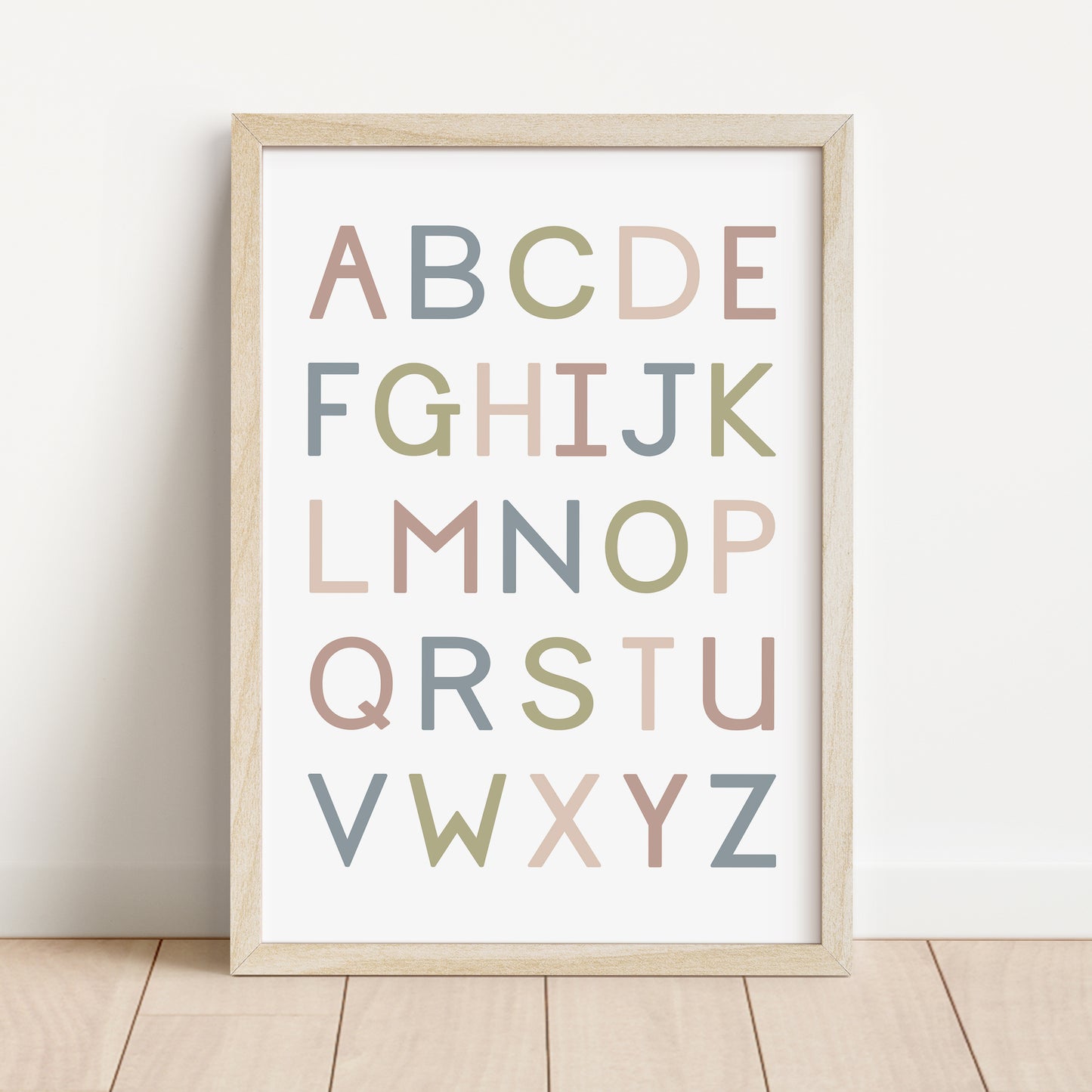 Alphabet Capitals - Printable Wall Art  - Instant Download