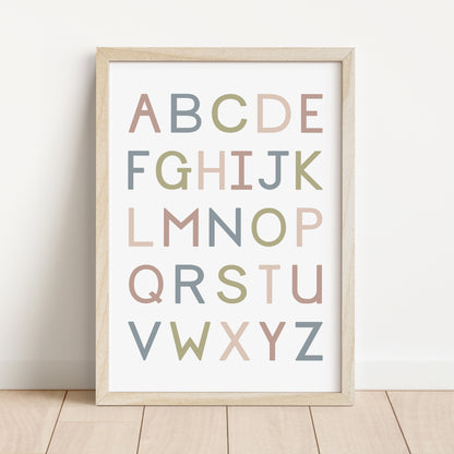 Alphabet Capitals - Printable Wall Art  - Instant Download