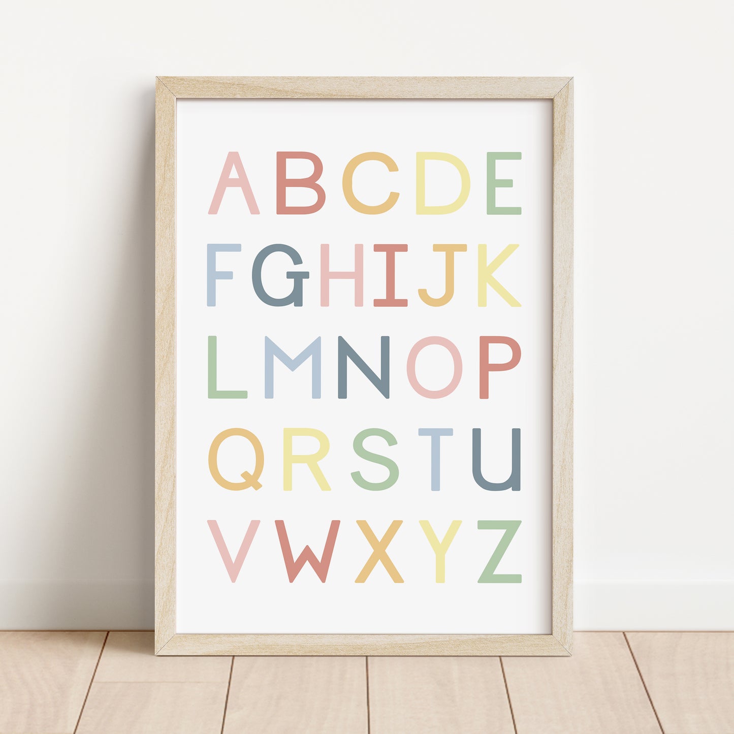 Alphabet Capitals - Printable Wall Art  - Instant Download