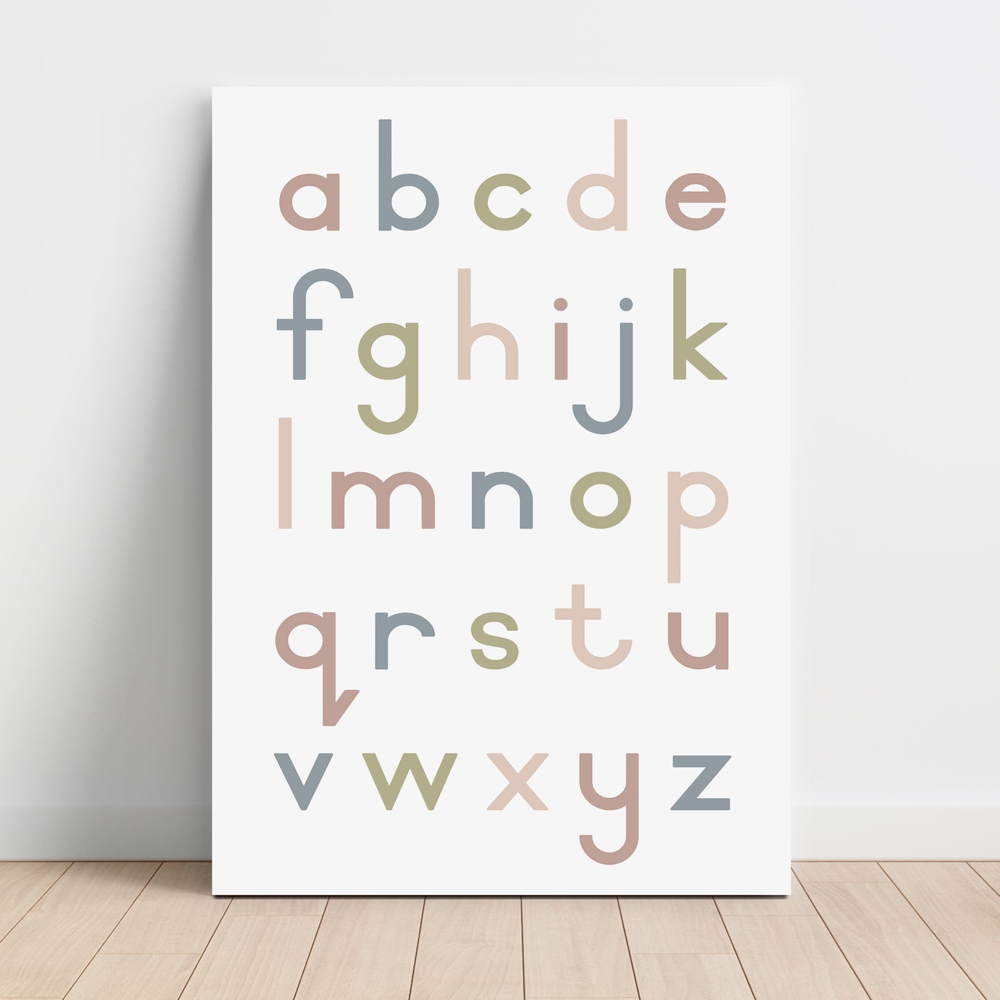 Alphabet Lower Case - Printable Wall Art - Instant Download