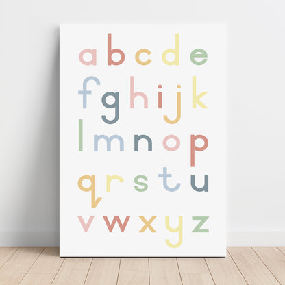 Alphabet Lower Case - Printable Wall Art - Instant Download