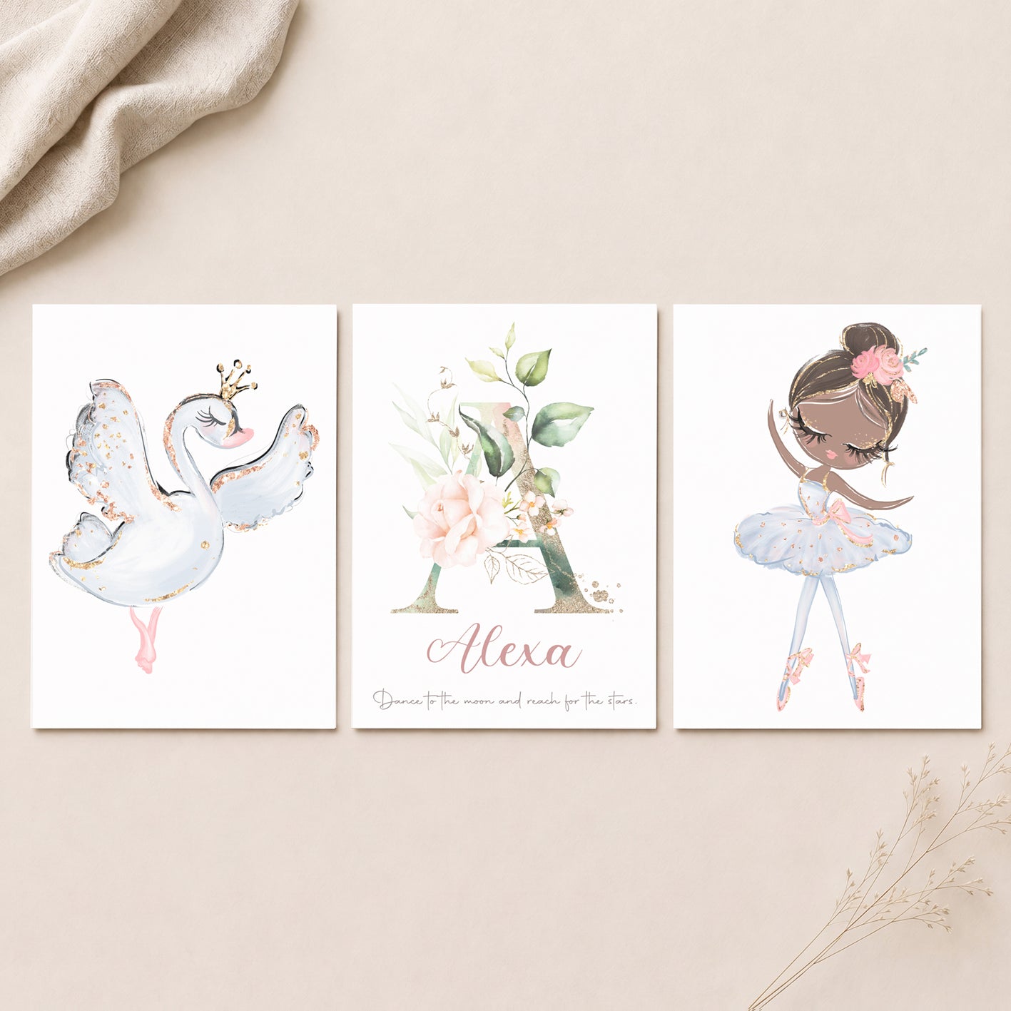 Born to Dance - Set of 3 - Printed Wall Art