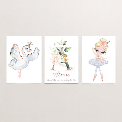 Dance Among the Stars - Set of 3 - Printed Wall Art