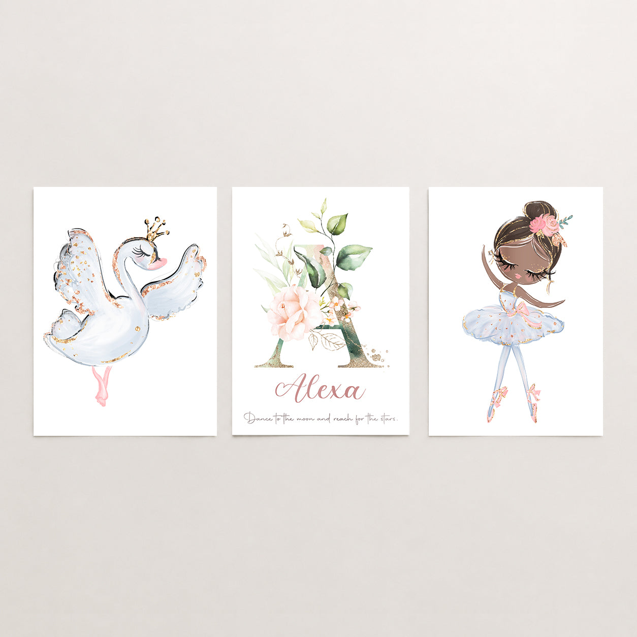 Born to Dance - Set of 3 - Printed Wall Art