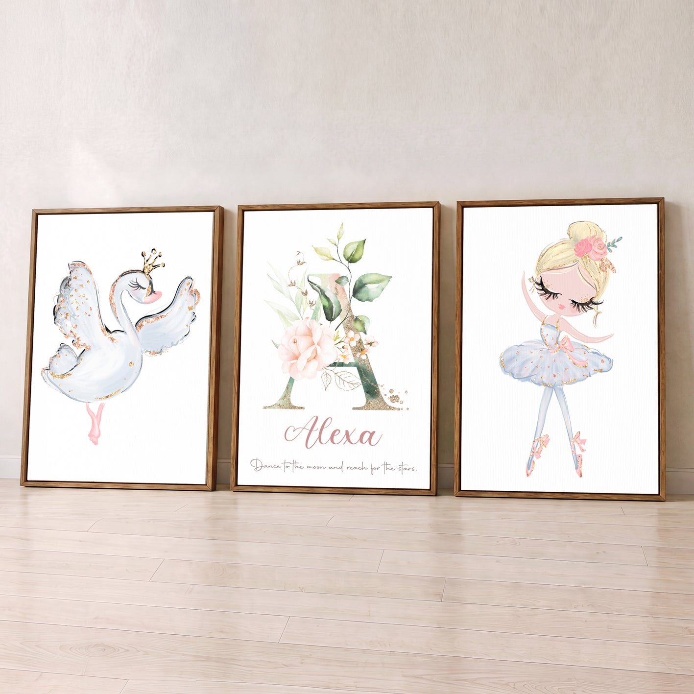 Dance Among the Stars - Set of 3 - Printed Wall Art
