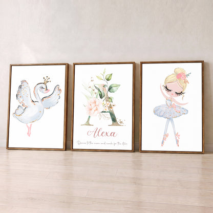 Dance Among the Stars - Set of 3 - Printed Wall Art