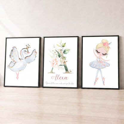 Dance Among the Stars - Set of 3 - Printed Wall Art
