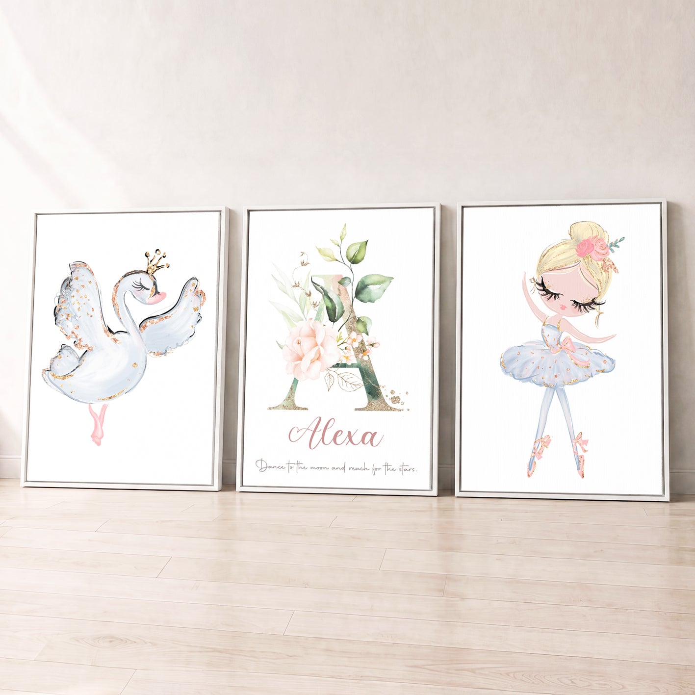 Dance Among the Stars - Set of 3 - Printed Wall Art