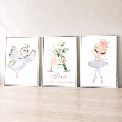 Dance Among the Stars - Set of 3 - Printed Wall Art