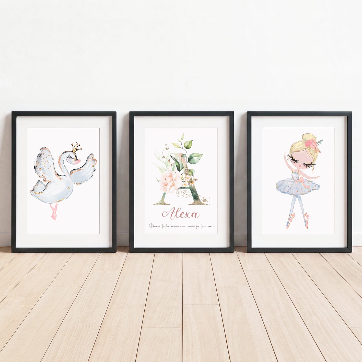 Dance Among the Stars - Set of 3 - Printed Wall Art