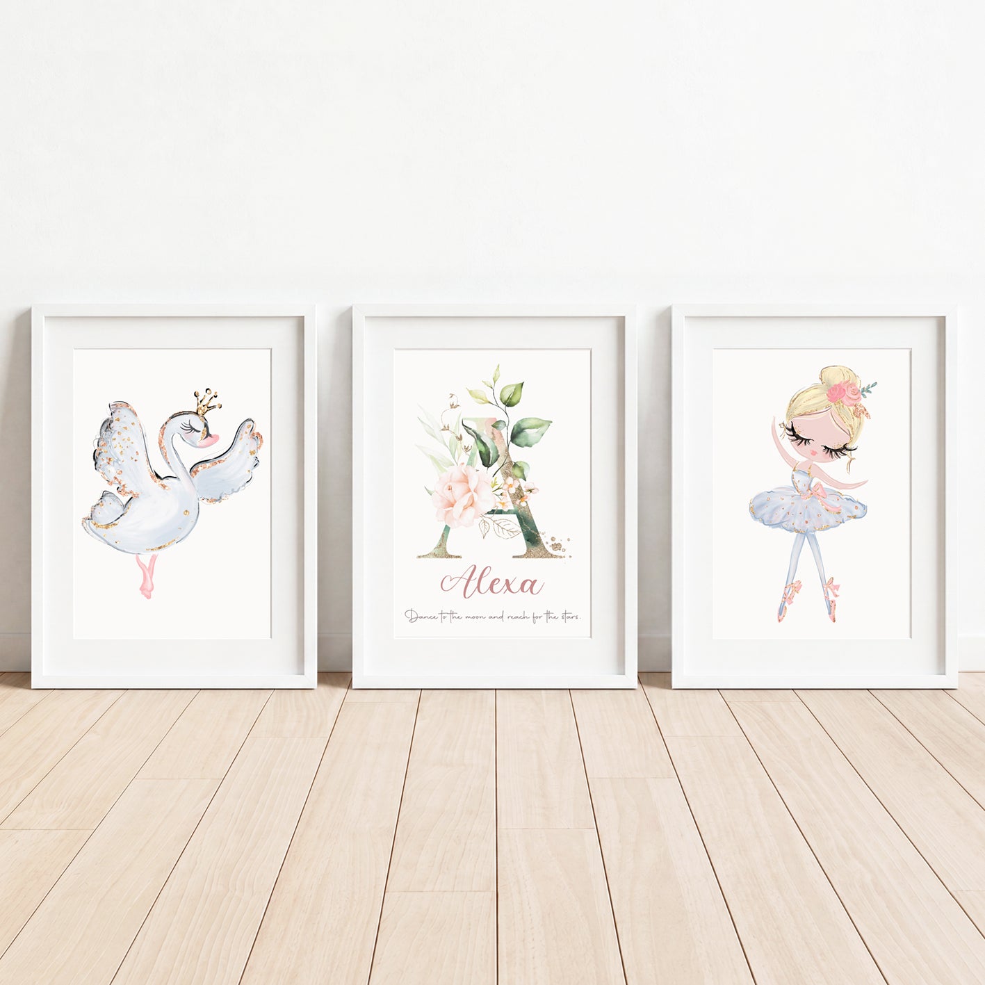 Dance Among the Stars - Set of 3 - Printed Wall Art