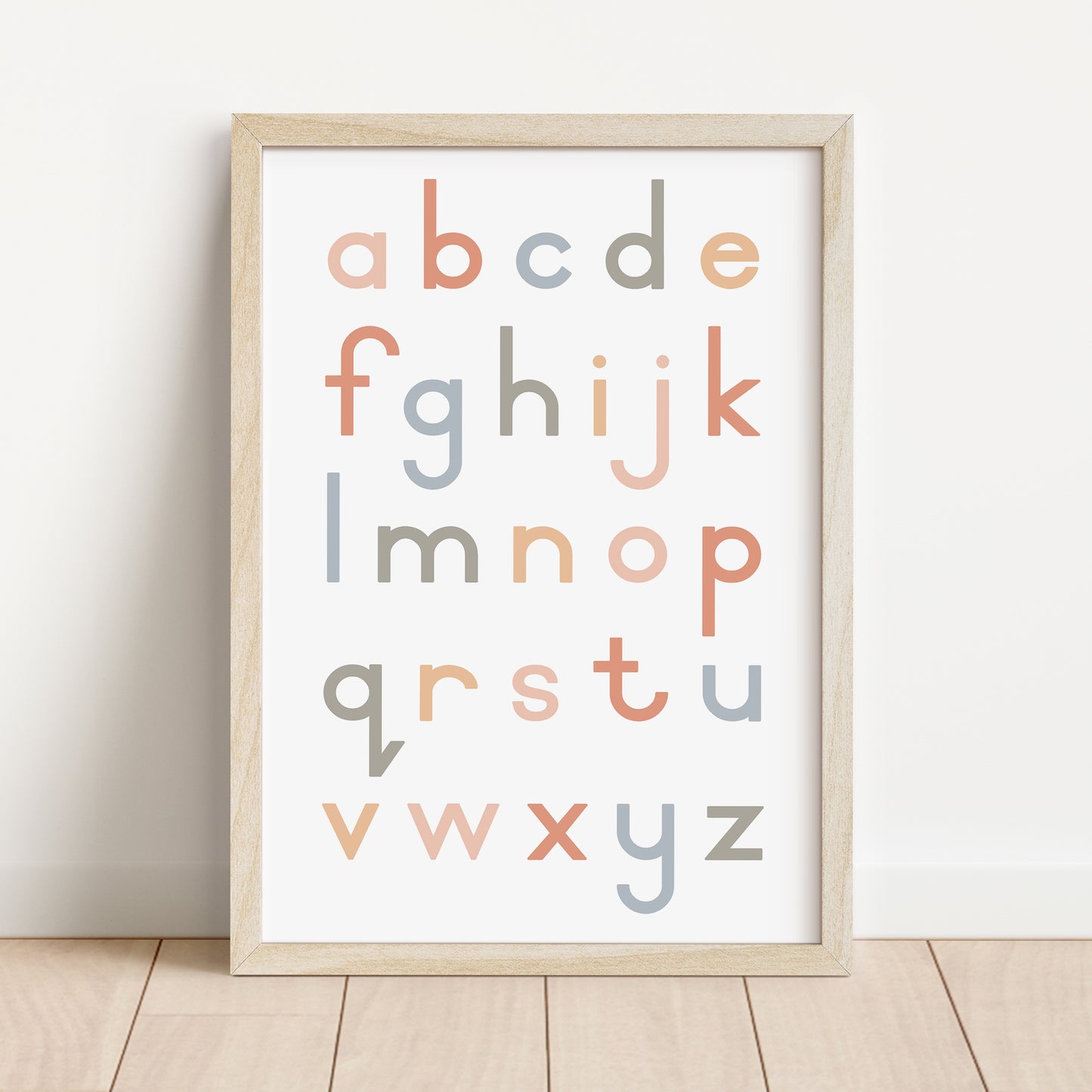 Alphabet Lower Case - Printable Wall Art - Instant Download