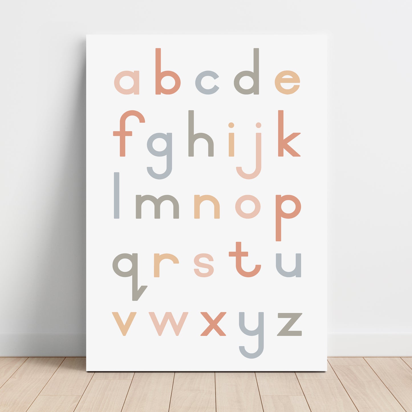 Alphabet Lower Case - Printable Wall Art - Instant Download