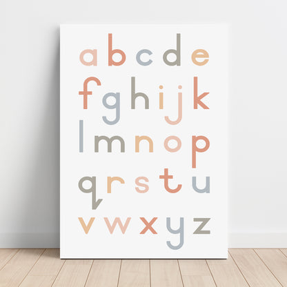 Alphabet Lower Case - Printable Wall Art - Instant Download