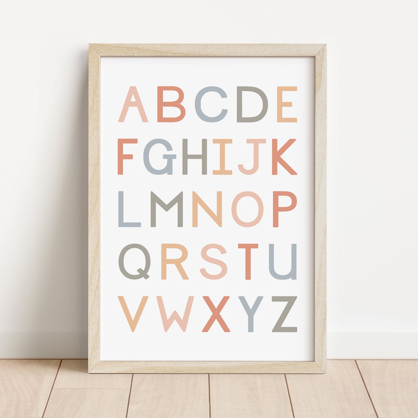 Alphabet Capitals - Printable Wall Art  - Instant Download