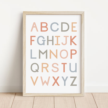 Alphabet Capitals - Printable Wall Art  - Instant Download