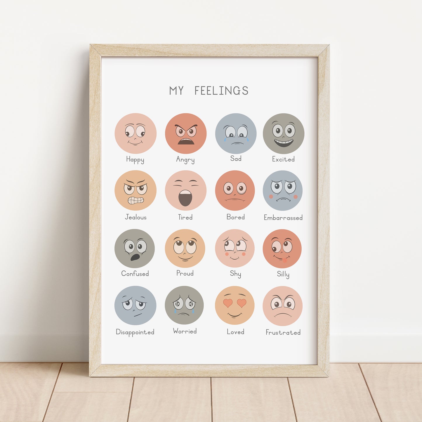 Feelings - Printable Wall Art - Instant Download