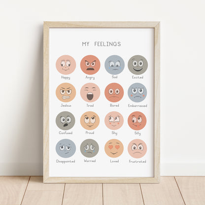 Feelings - Printable Wall Art - Instant Download