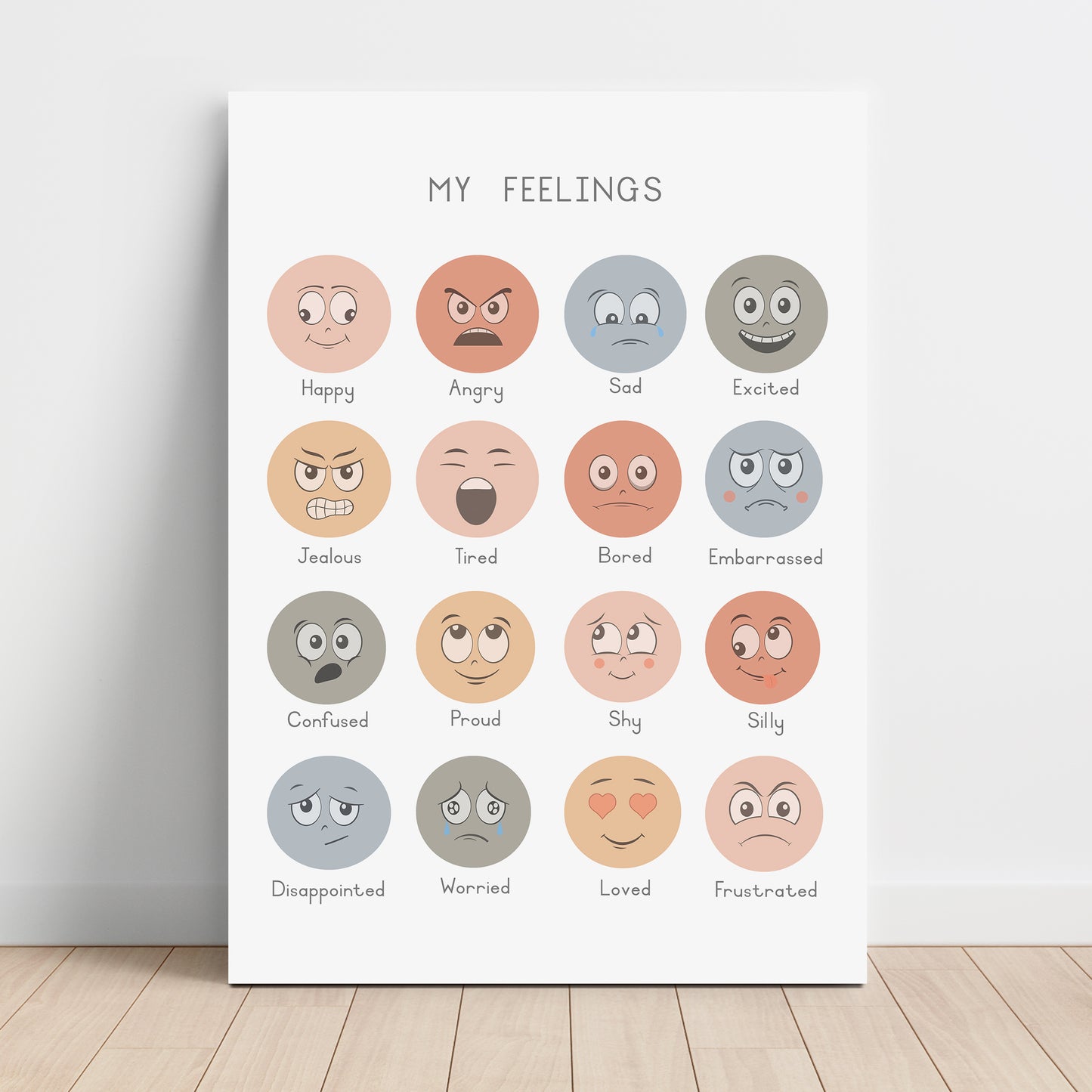 Feelings - Printable Wall Art - Instant Download