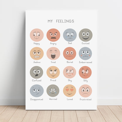 Feelings - Printable Wall Art - Instant Download