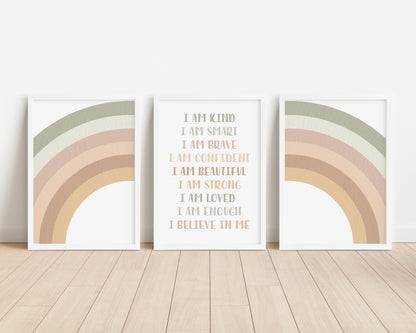 Calm Affirmations - Printable Wall Art - Instant Download