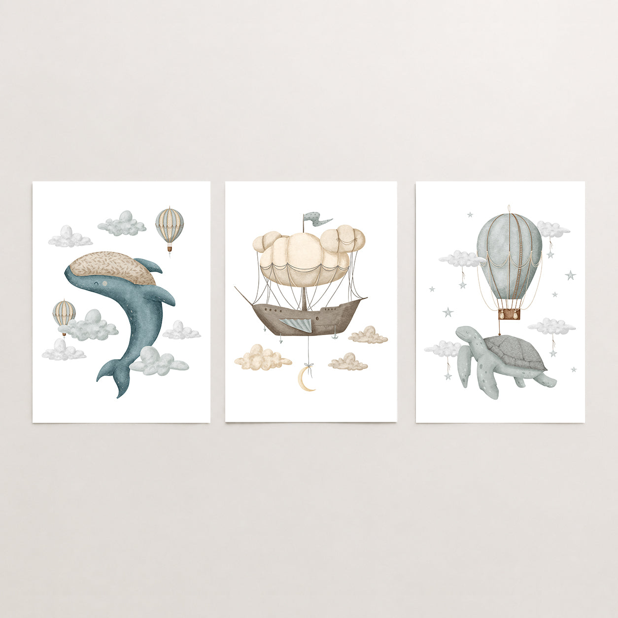 Dreams - Set of 3 - Printed Wall Art