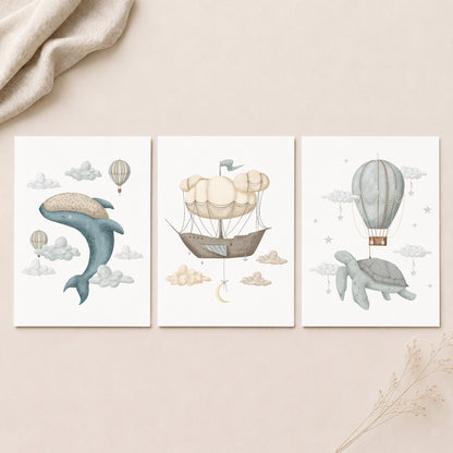 Dreams - Set of 3 - Printed Wall Art