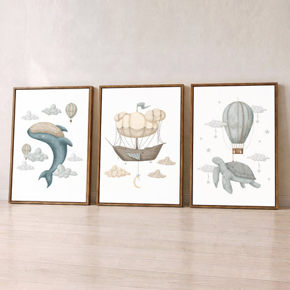 Dreams - Set of 3 - Printed Wall Art