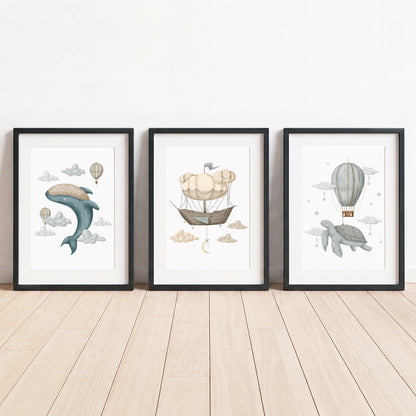 Dreams - Set of 3 - Printed Wall Art