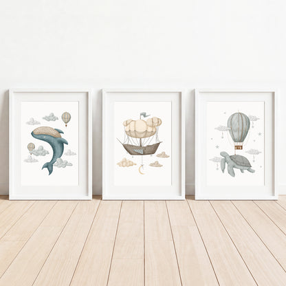 Dreams - Set of 3 - Printed Wall Art