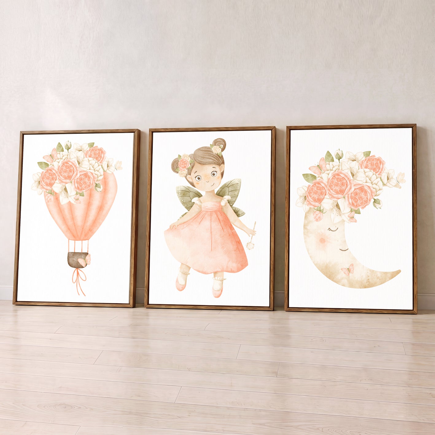 Fairy Wishes - Set of 3 - Printed Wall Art