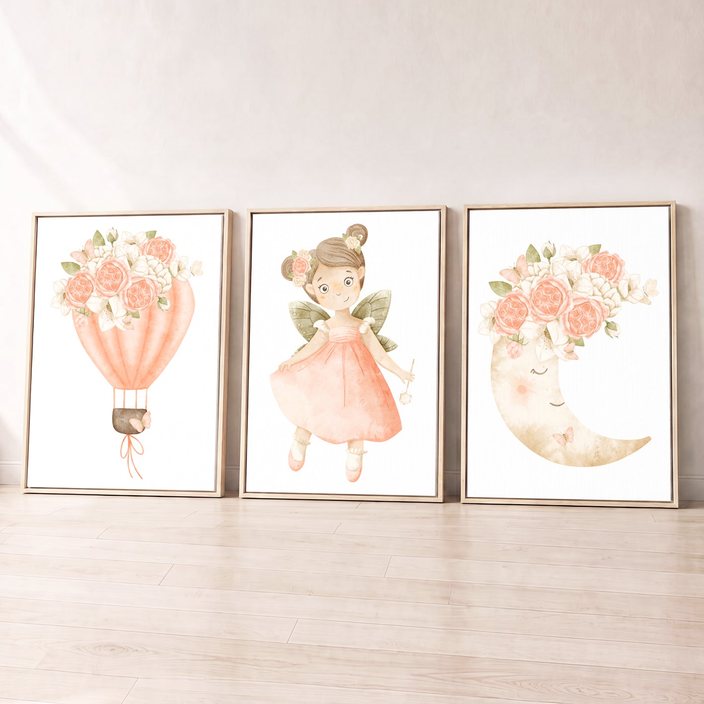 Fairy Wishes - Set of 3 - Printed Wall Art