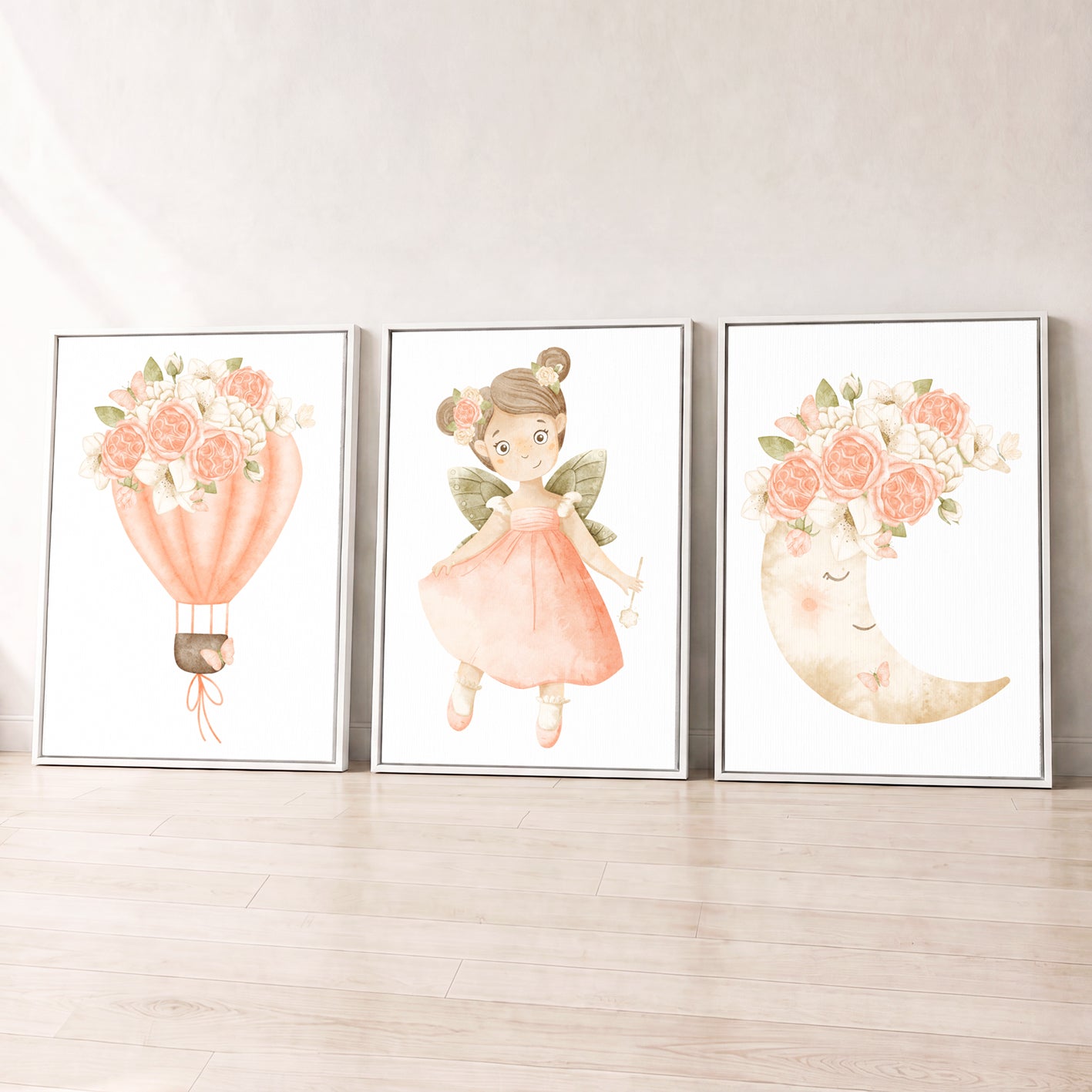 Fairy Wishes - Set of 3 - Printed Wall Art