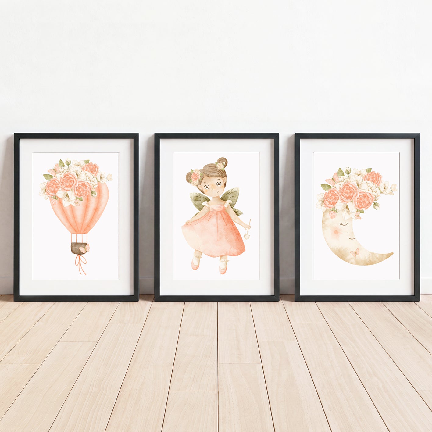Fairy Wishes - Set of 3 - Printed Wall Art