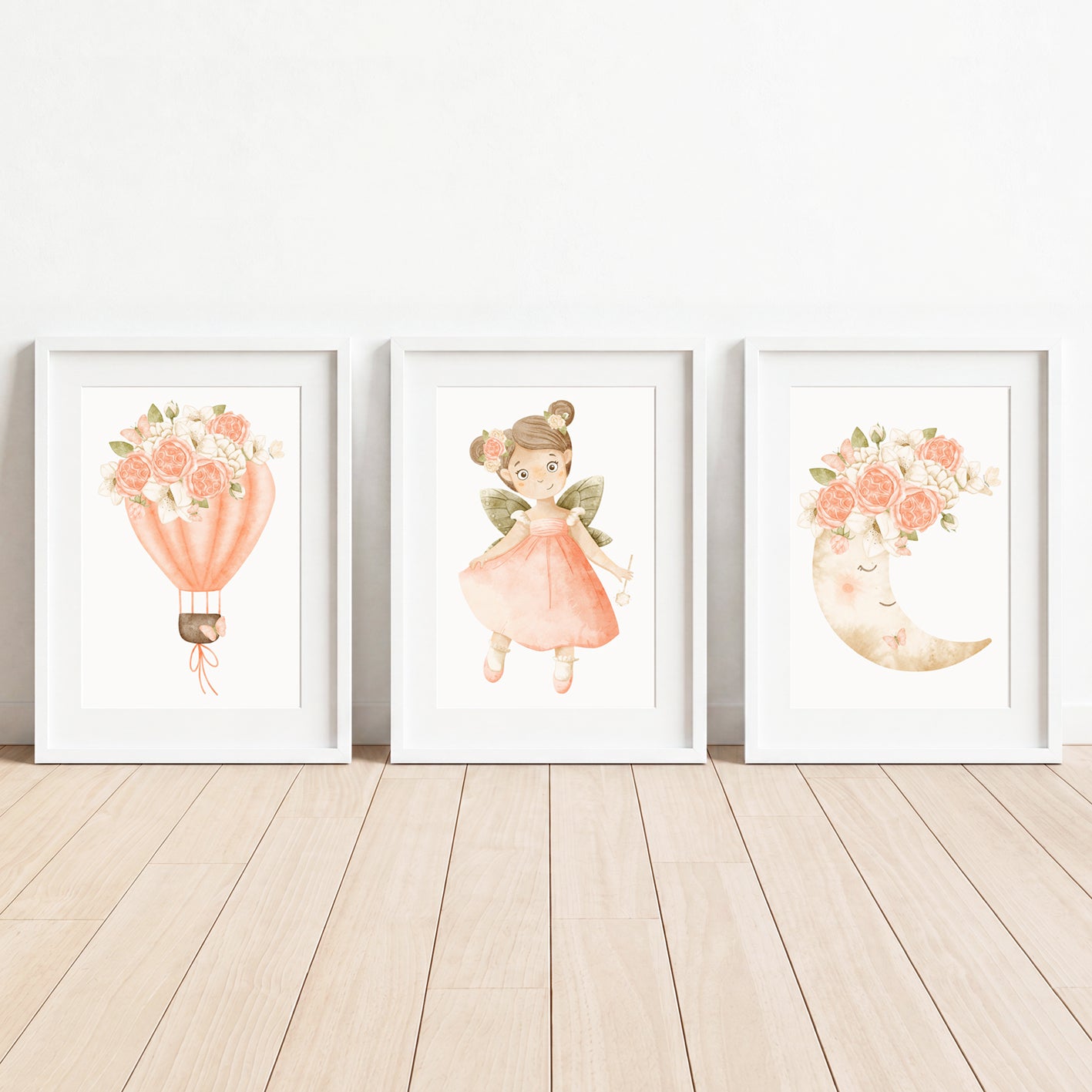 Fairy Wishes - Set of 3 - Printed Wall Art