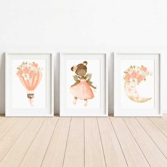 Fairy Dreams - Set of 3 - Printed Wall Art