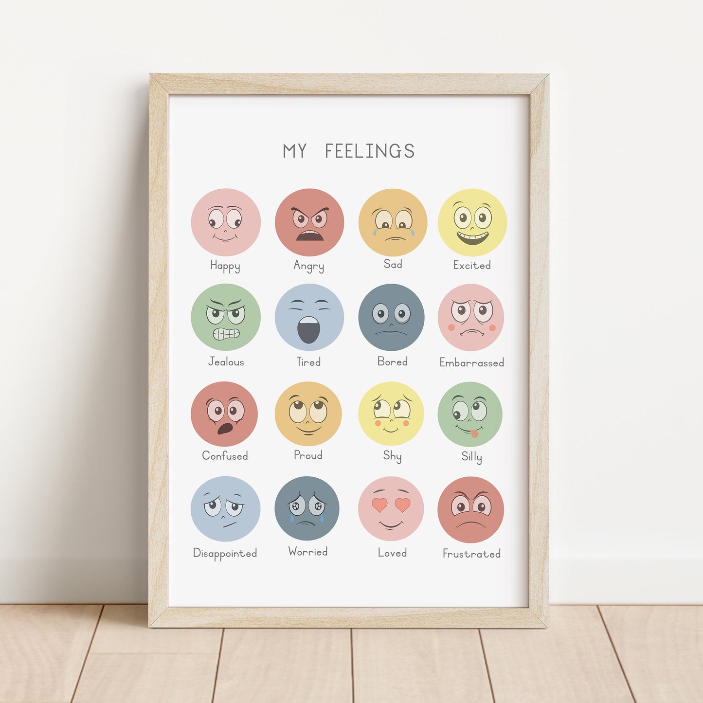 Feelings - Printable Wall Art - Instant Download