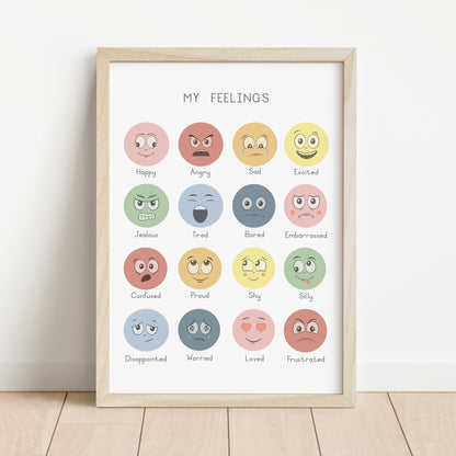 Feelings - Printable Wall Art - Instant Download