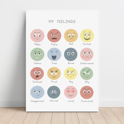 Feelings - Printable Wall Art - Instant Download