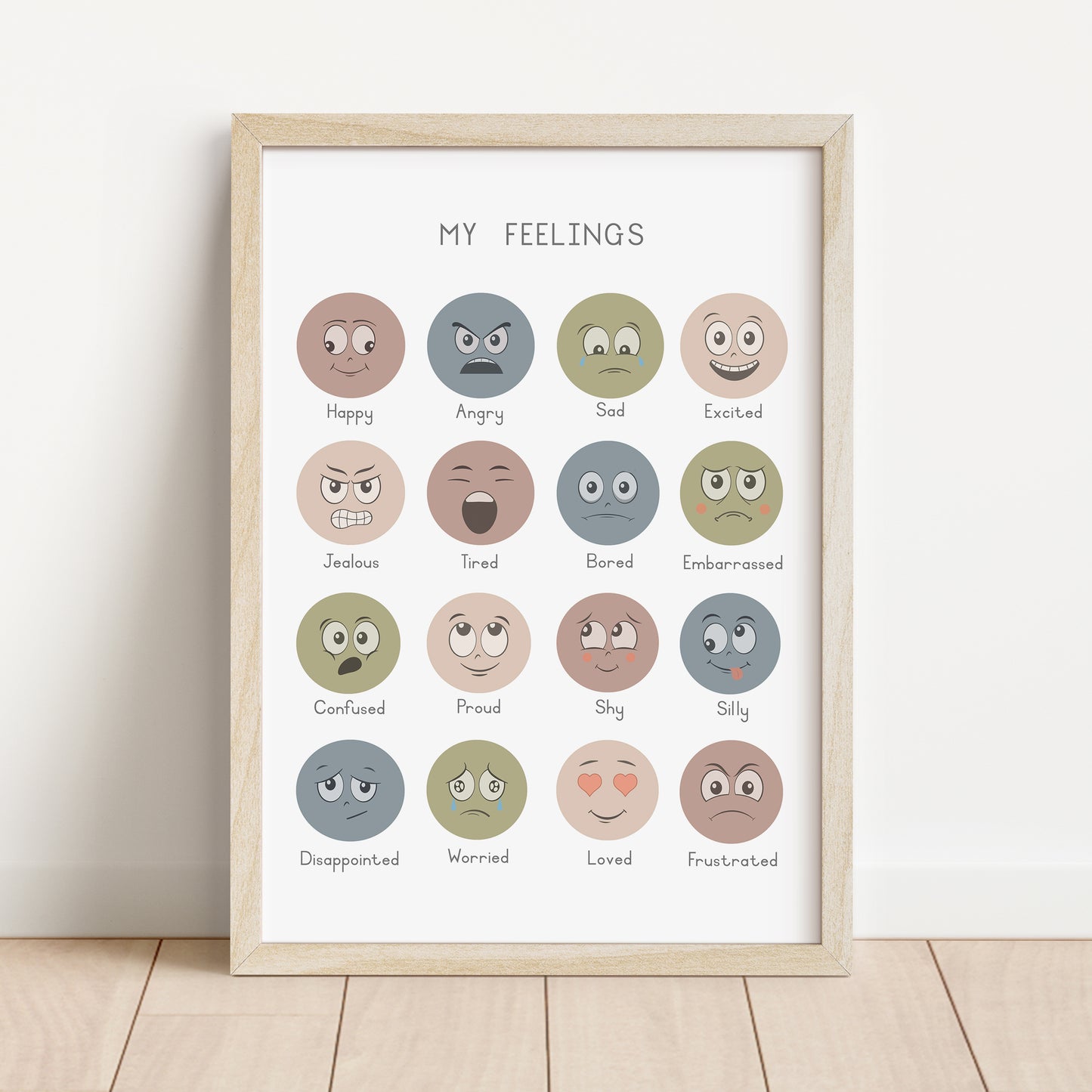 Feelings - Printable Wall Art - Instant Download