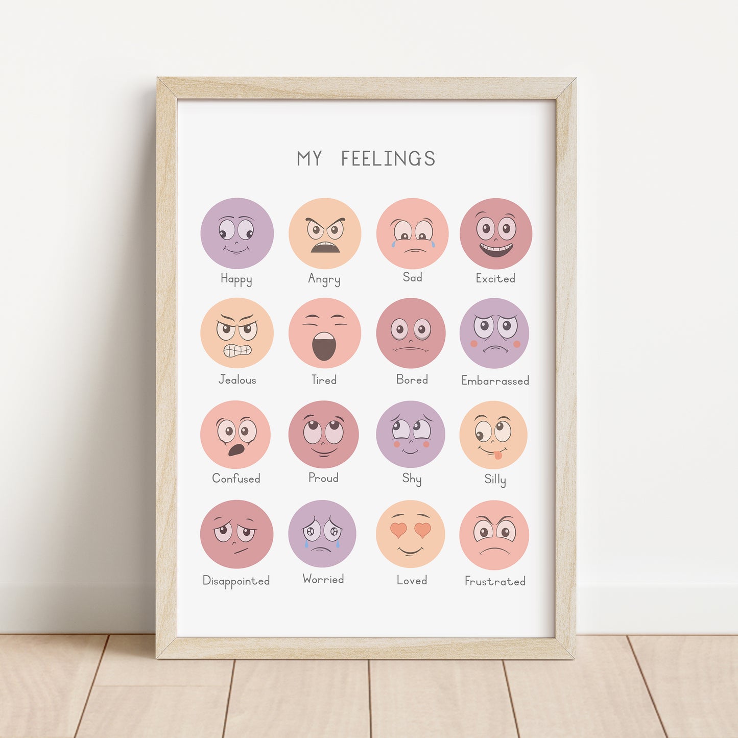 Feelings - Printable Wall Art - Instant Download