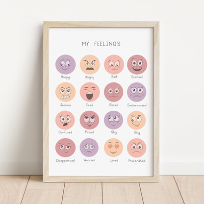 Feelings - Printable Wall Art - Instant Download