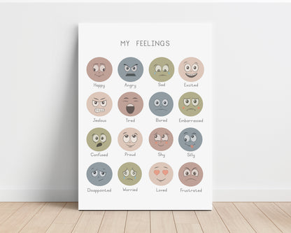 Feelings - Printable Wall Art - Instant Download